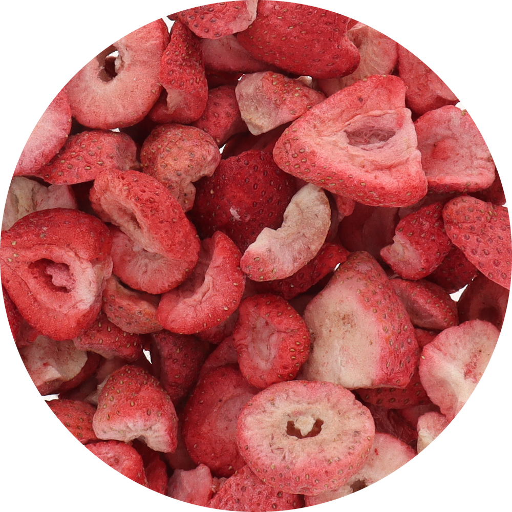 Freeze Dried Organic Strawberry Slices - top view