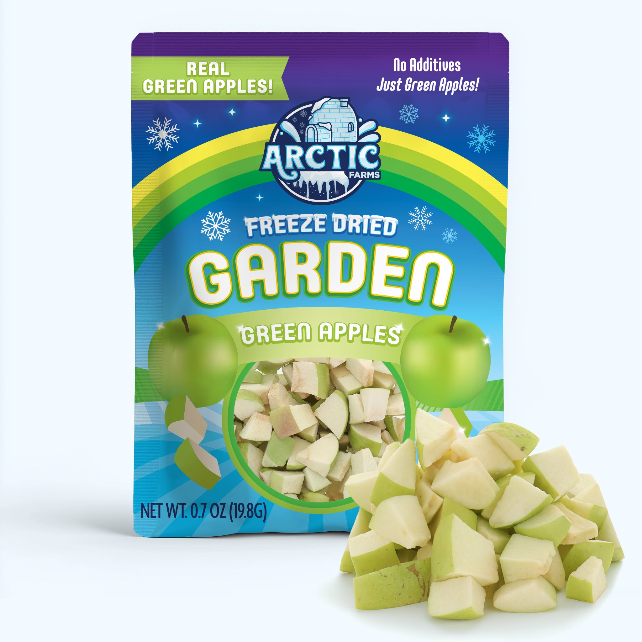 Freeze Dried Green Delicious Apple Bites