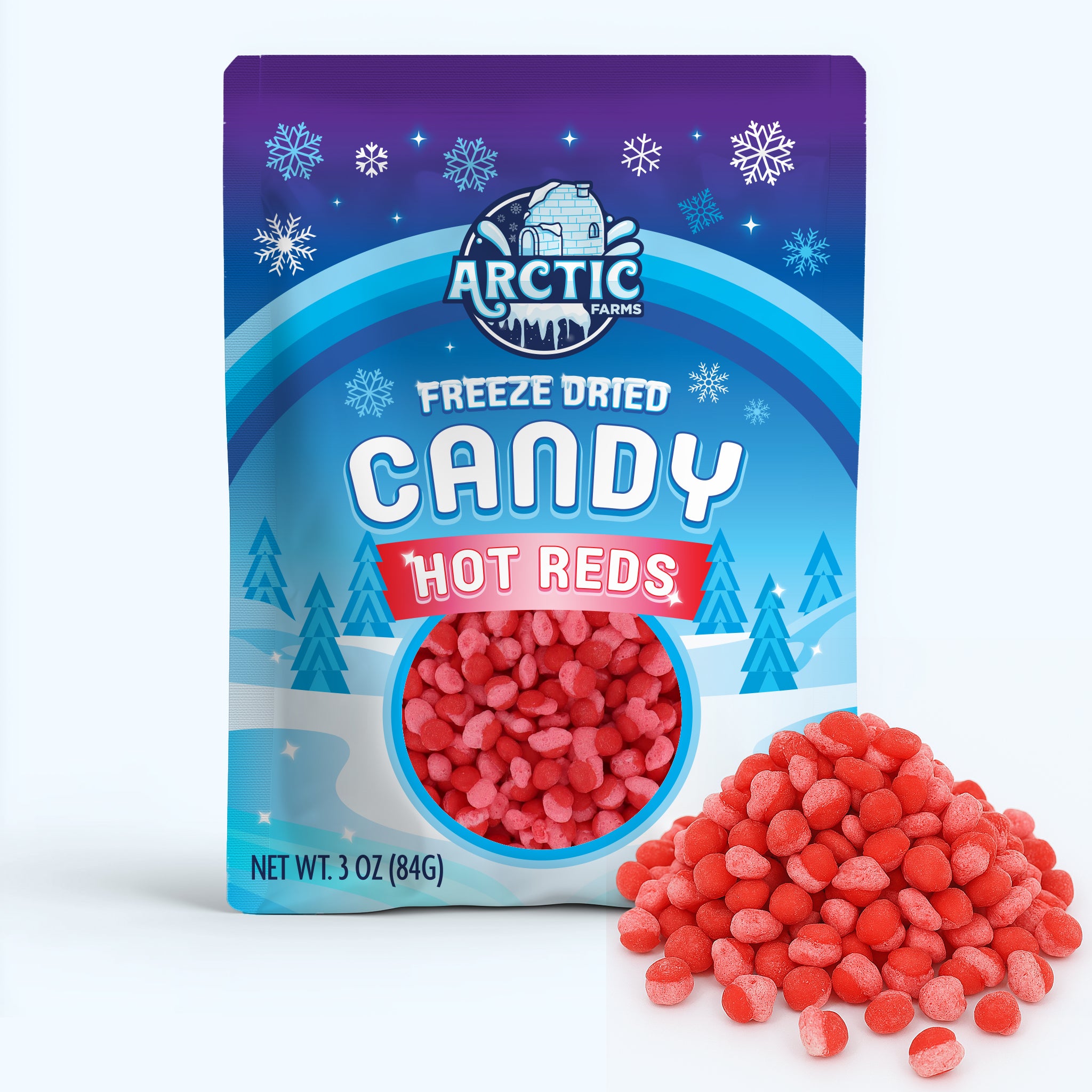 Freeze Dried Hot Reds Candy