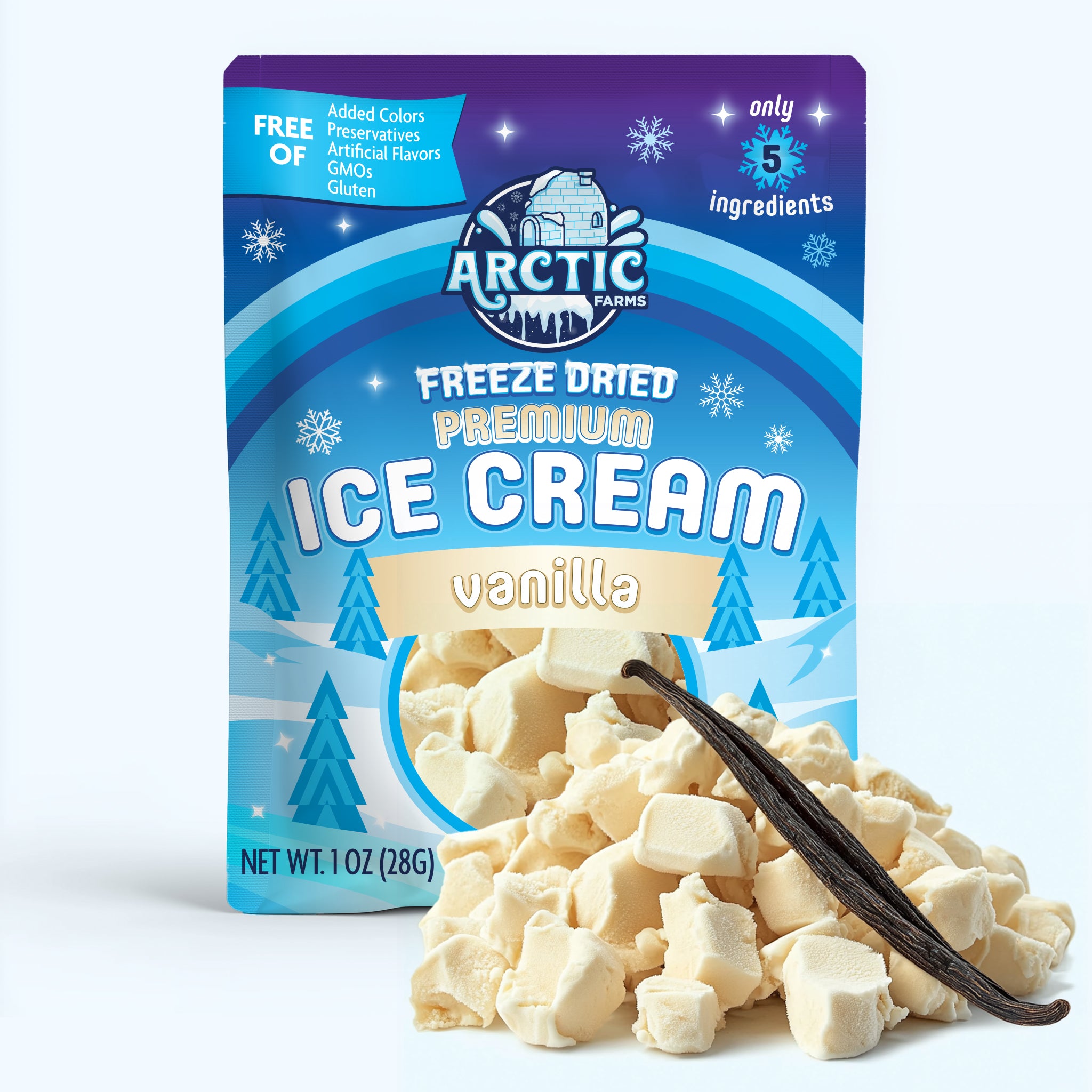 PREMIUM Freeze Dried Ice Cream * Only 5 Ingredients * Vanilla