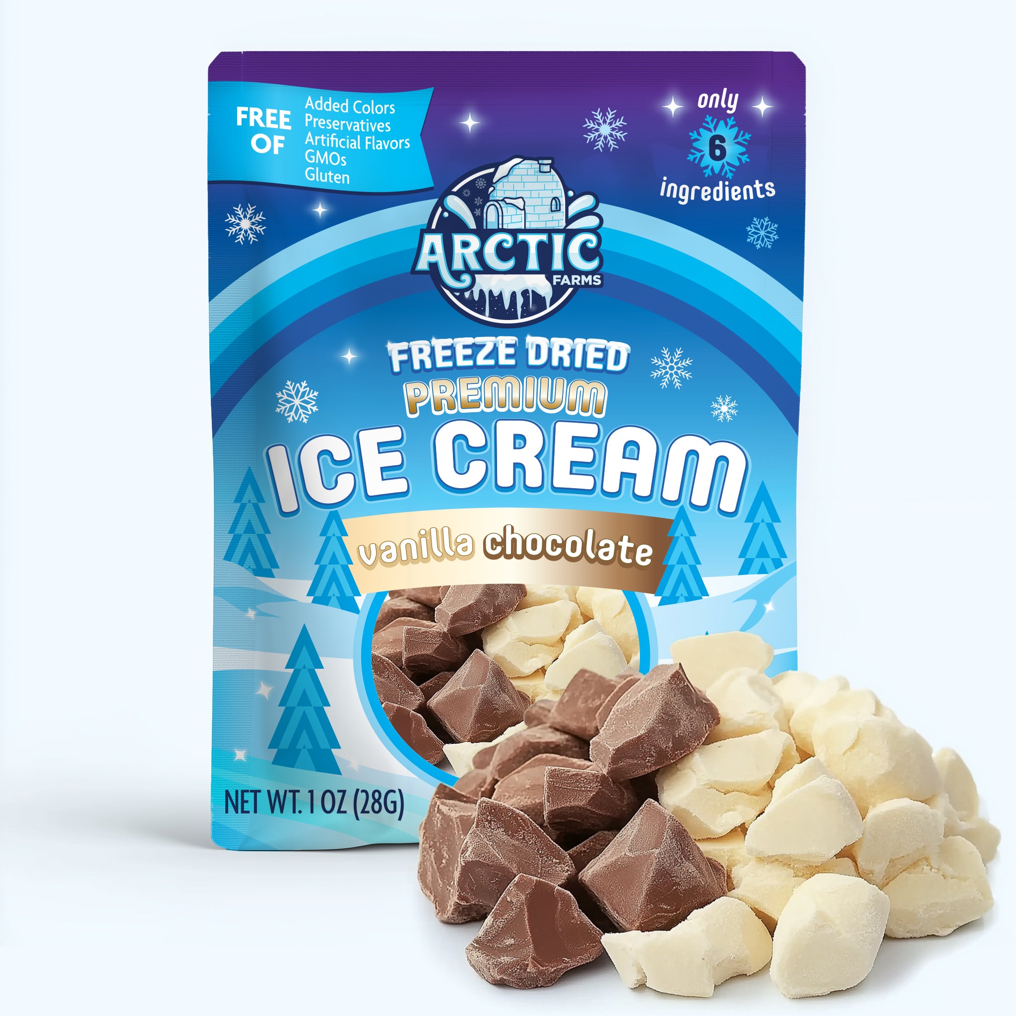 PREMIUM Freeze Dried Ice Cream * Only 5 Ingredients * Vanilla Chocolate