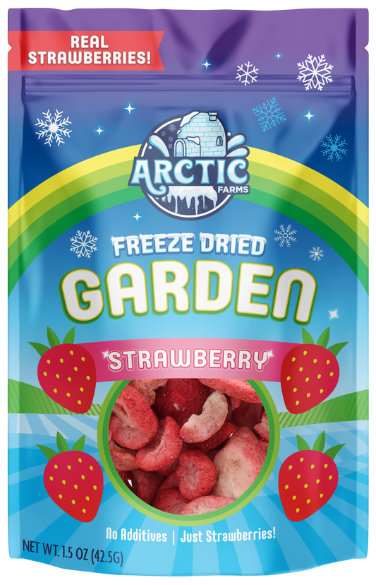 Freeze Dried Organic Strawberry Slices - Large Bag