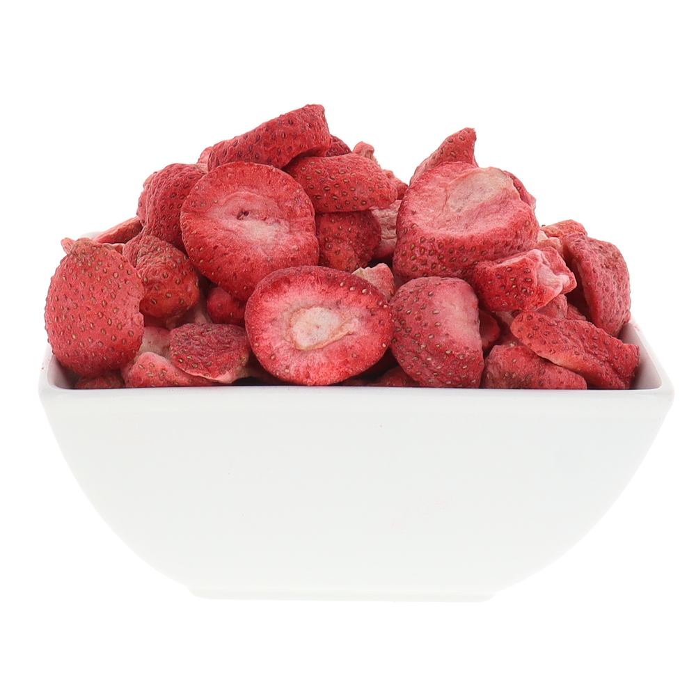 Freeze Dried Organic Strawberry Slices - Bowl