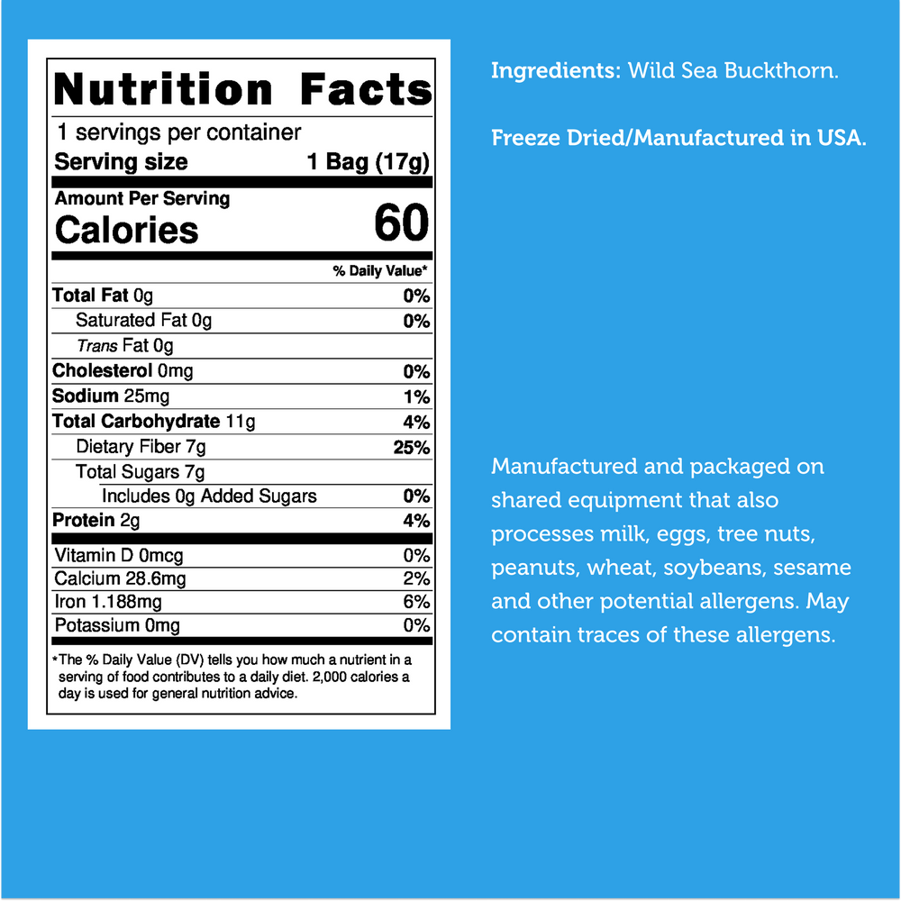 Freeze Dried Wild Sea Buckthorn — image 10 of 10
