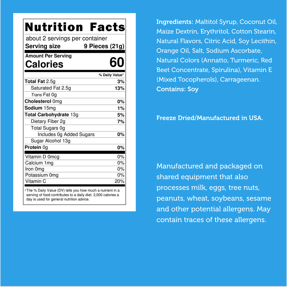 Freeze Dried Sugar Free Candy Z Taffy