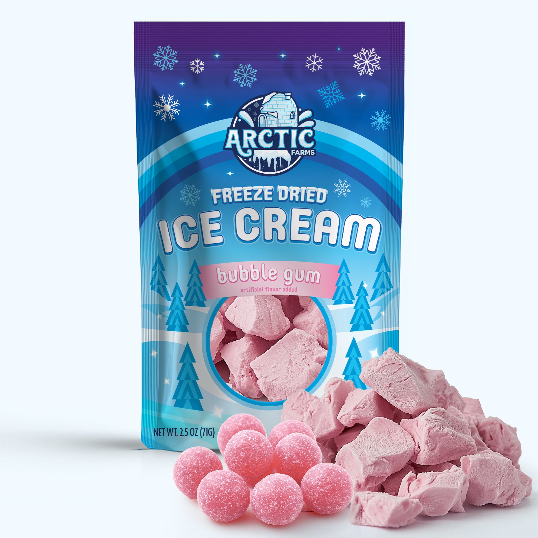 Freeze Dried Ice Cream That Does Not Melt (Bits) Bubble Gum
