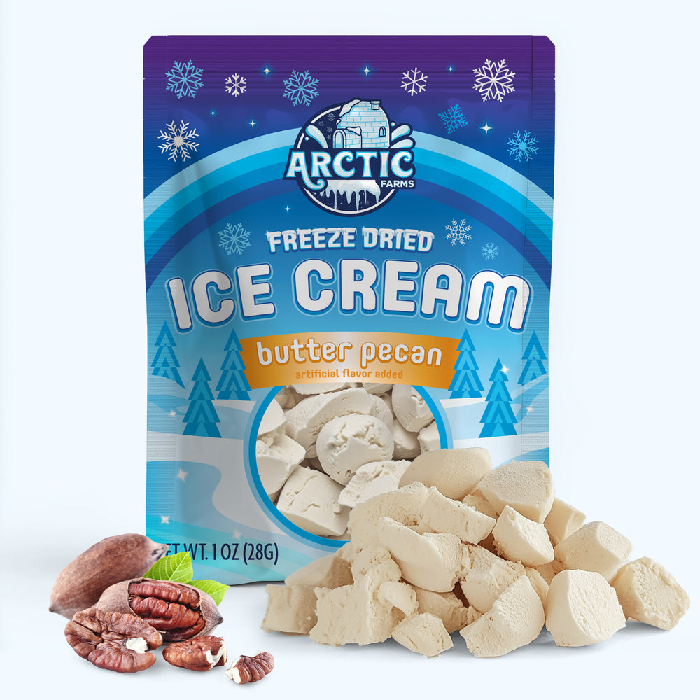 Freeze Dried Ice Cream That Does Not Melt (Bits) Butter Pecan