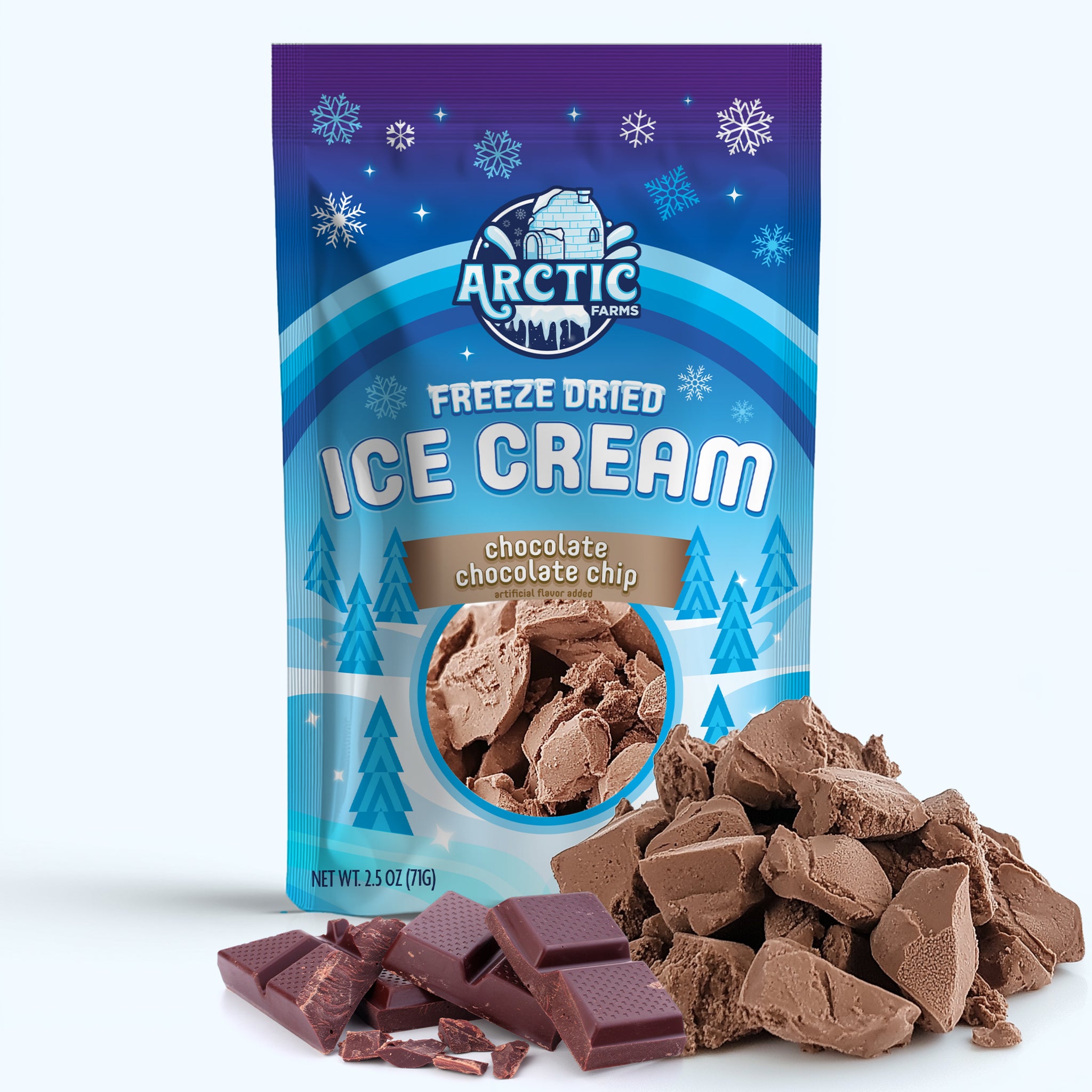 Freeze Dried Ice Cream That Does Not Melt (Bits) Chocolate Chocolate Chip