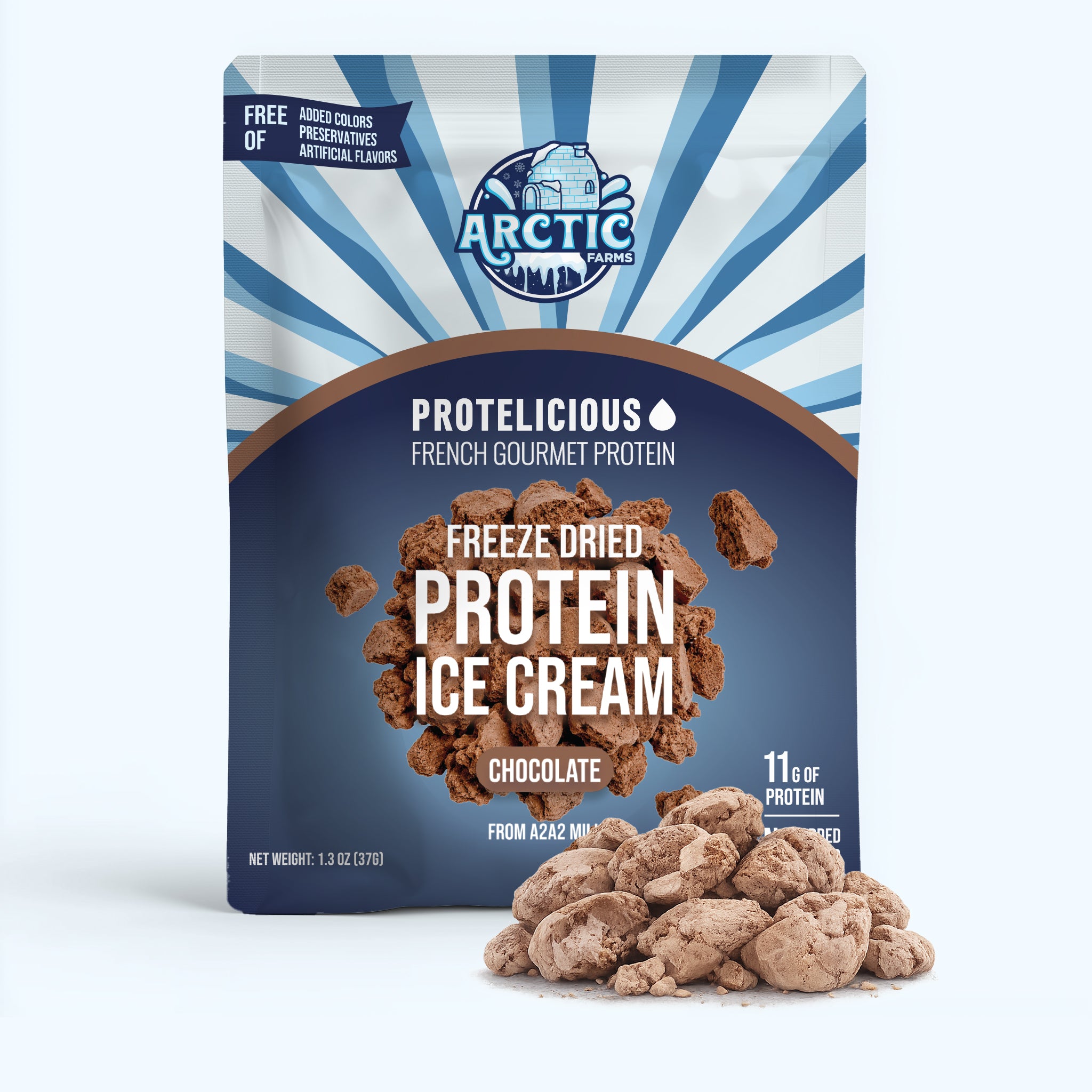 Freeze‑Dried Protein Ice Cream (Zero Added Sugar) — Chocolate