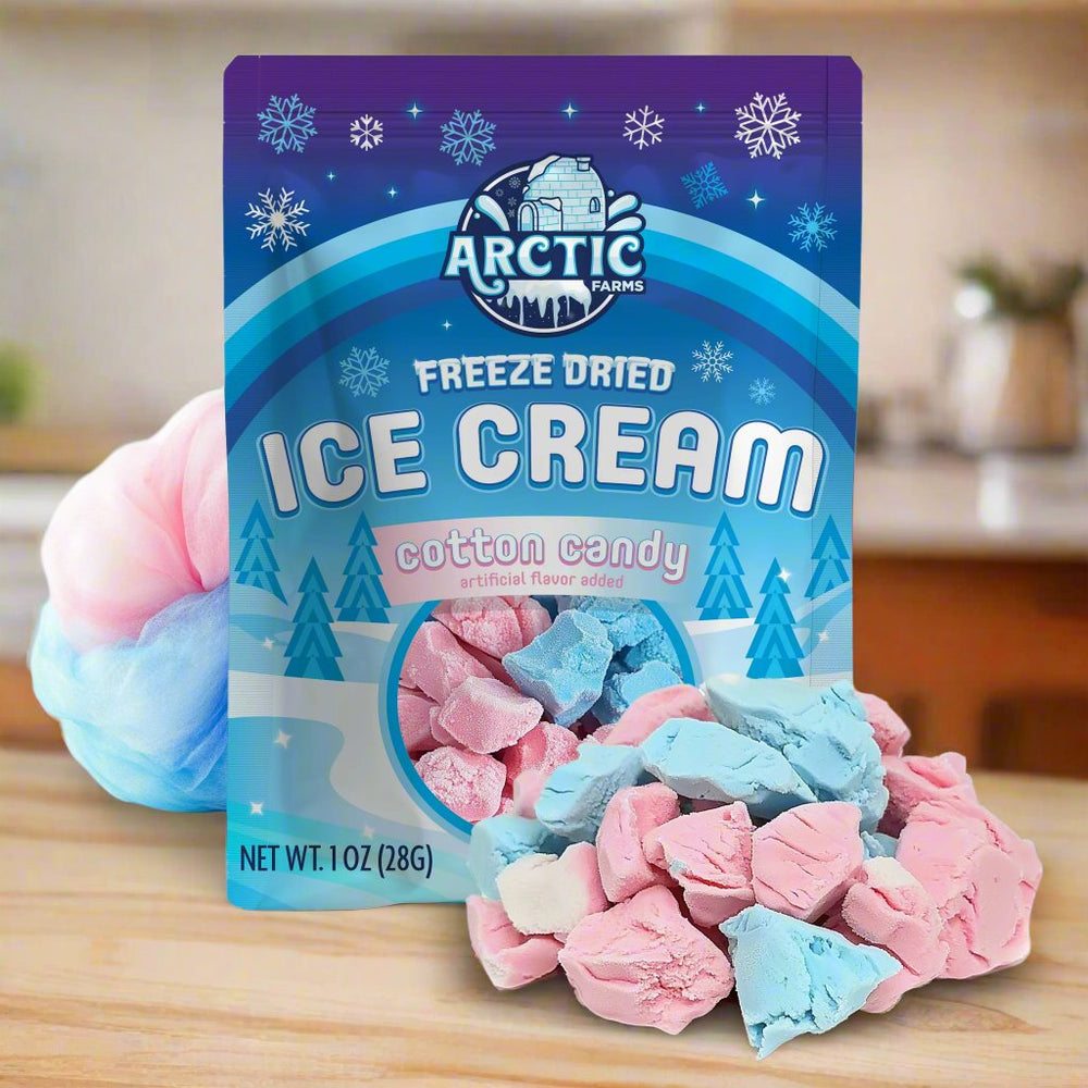 Freeze Dried Cotton Candy Mix Ice Cream