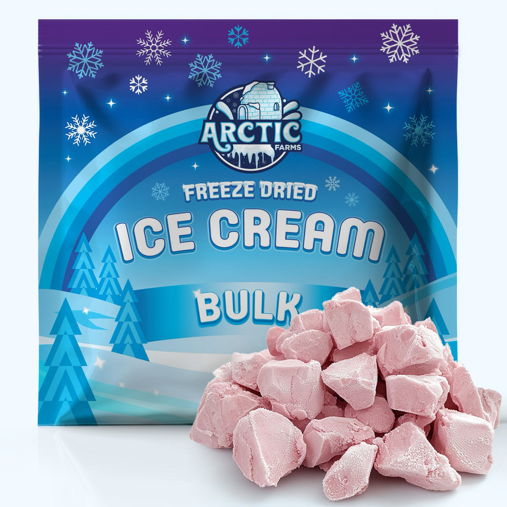 Freeze Dried Ice Cream That Does Not Melt (Bits) Cotton Candy Pink