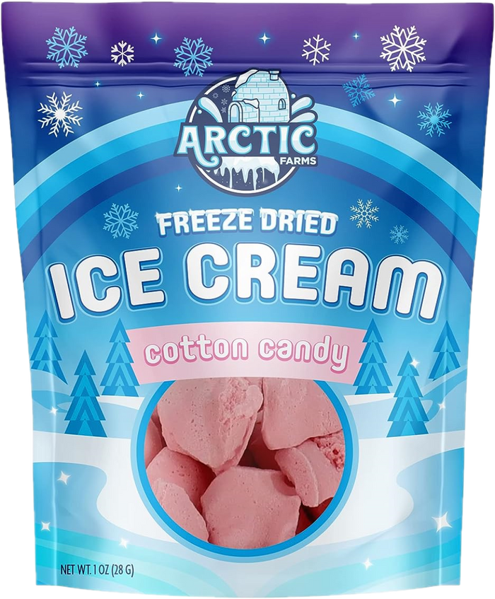 Freeze Dried Ice Cream That Does Not Melt (Bits) Cotton Candy Pink