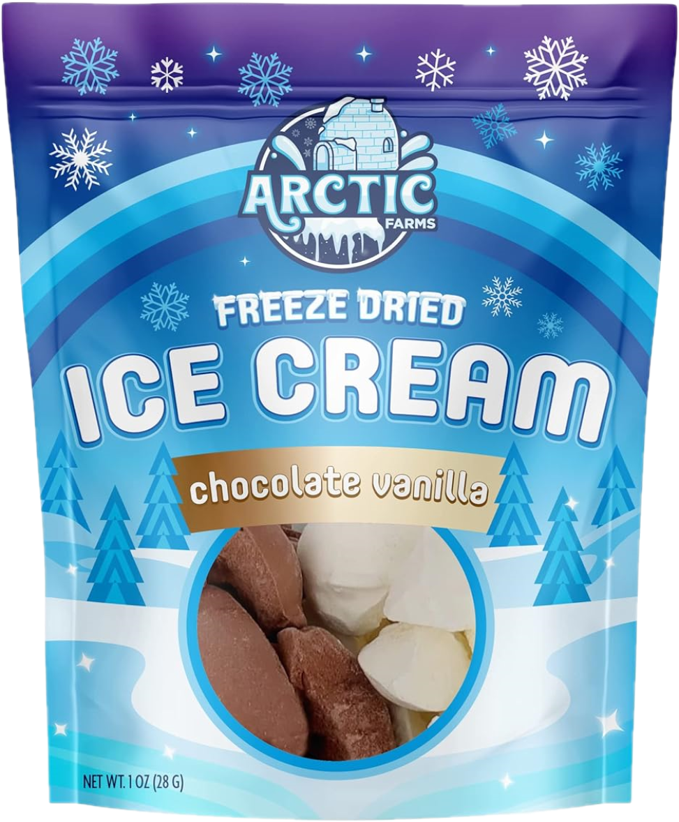 Freeze Dried Ice Cream That Does Not Melt (Bits) Chocolate Vanilla