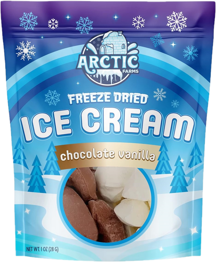Freeze Dried Ice Cream That Does Not Melt (Bits) Chocolate Vanilla