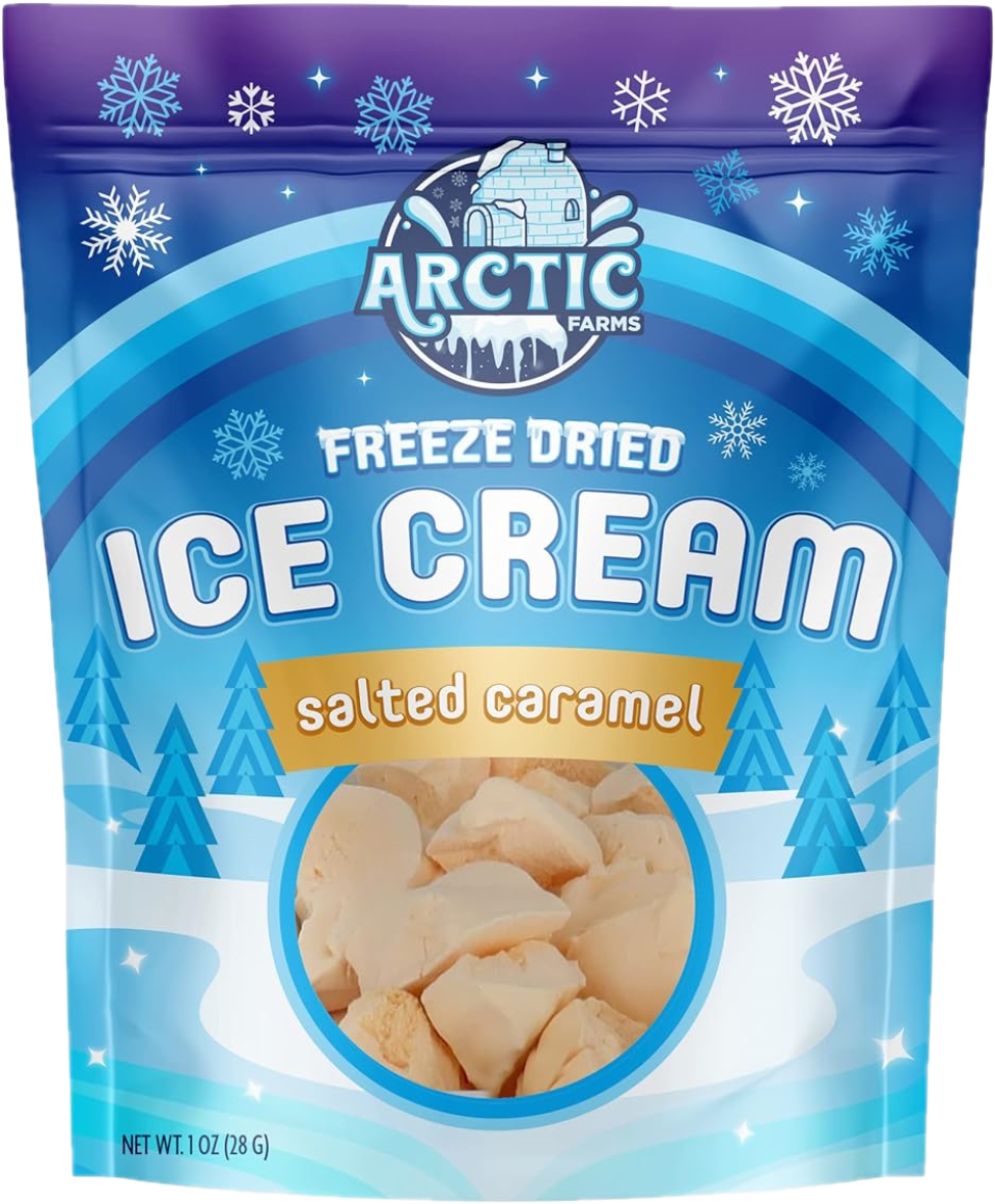 Freeze Dried Ice Cream That Does Not Melt (Bits) Salted Caramel