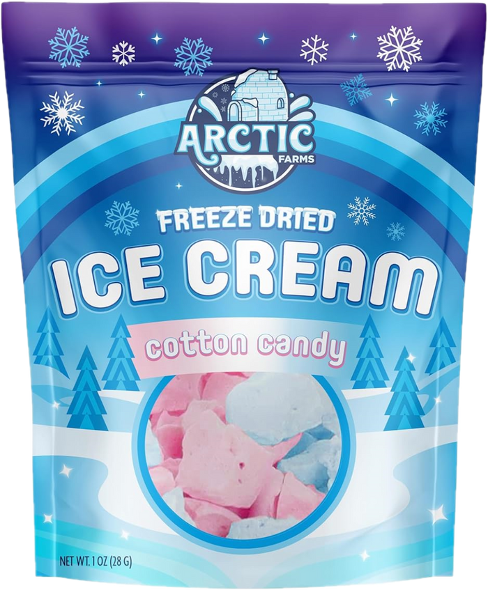 Freeze Dried Ice Cream That Does Not Melt (Bits) Cotton Candy Mix