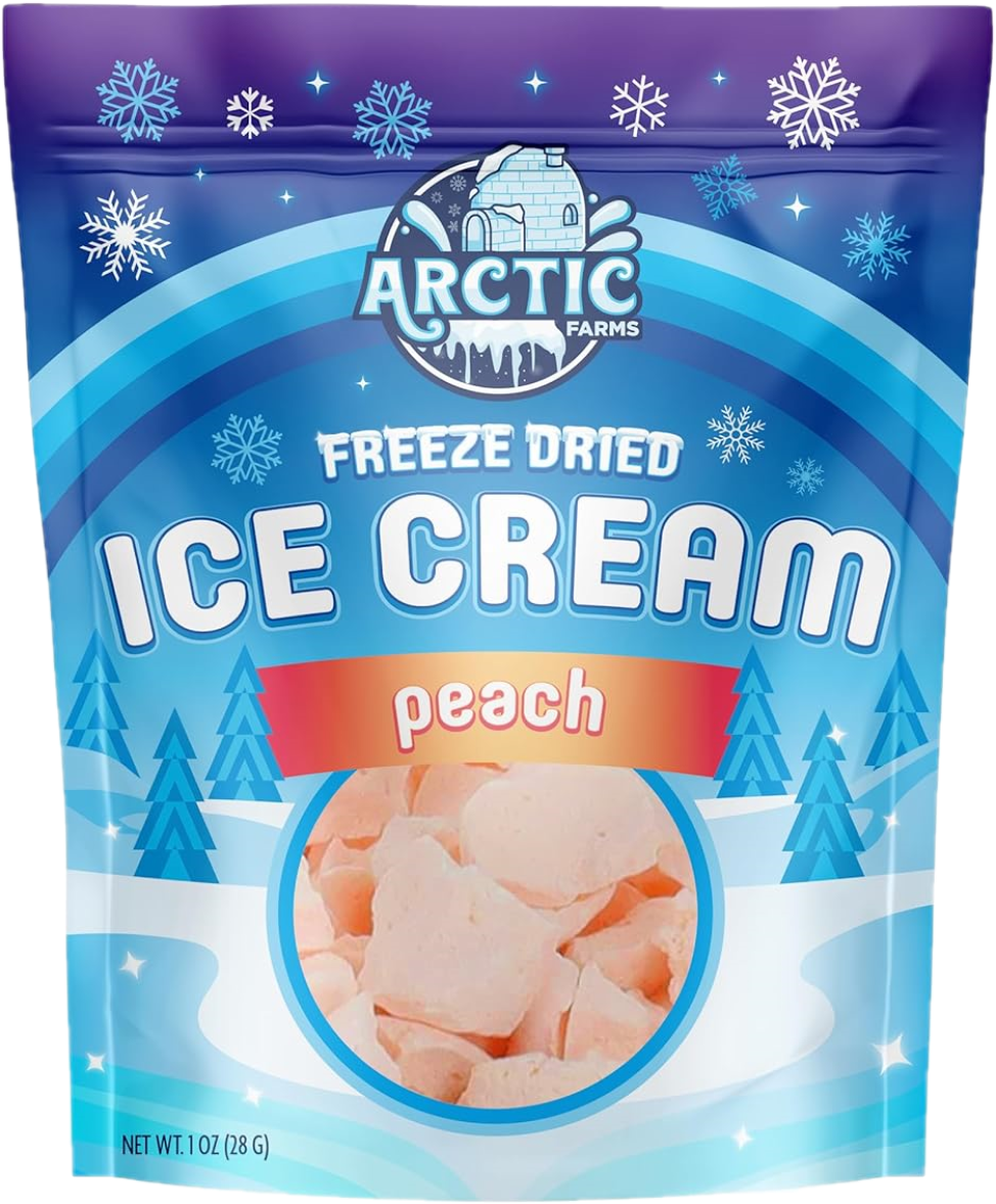 Freeze Dried Ice Cream That Does Not Melt (Bits) Peach