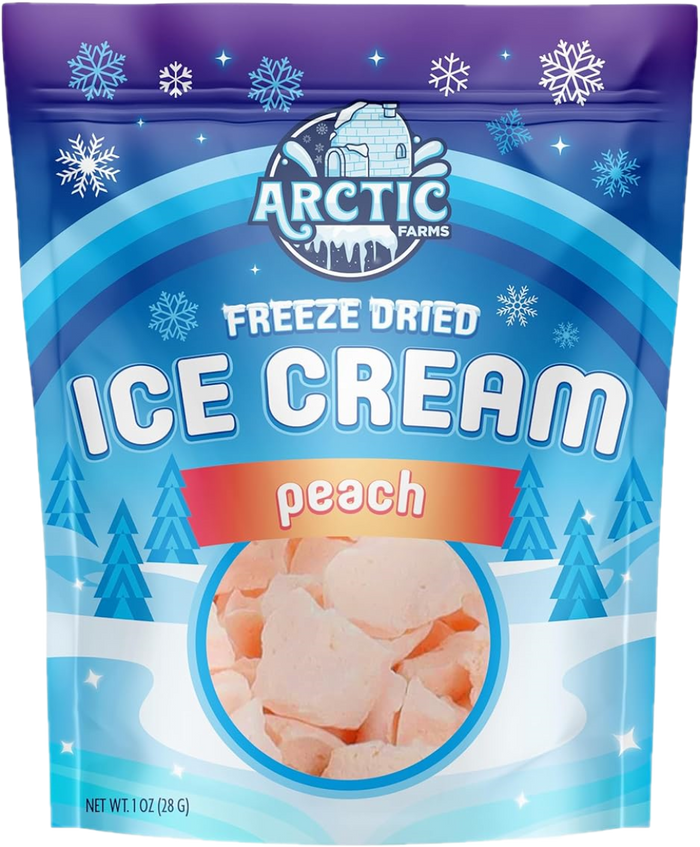 Freeze Dried Ice Cream That Does Not Melt (Bits) Peach