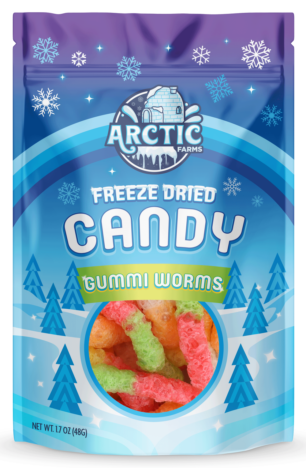 Freeze Dried Gummy Worms