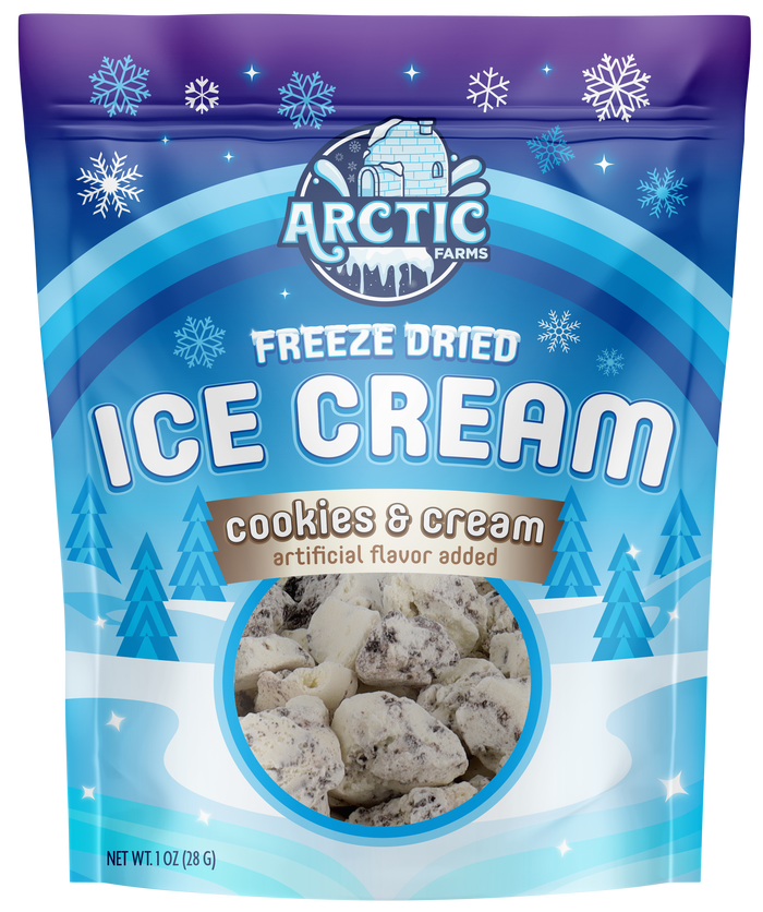 Freeze Dried Ice Cream That Does Not Melt (Bits) Cookies & Cream