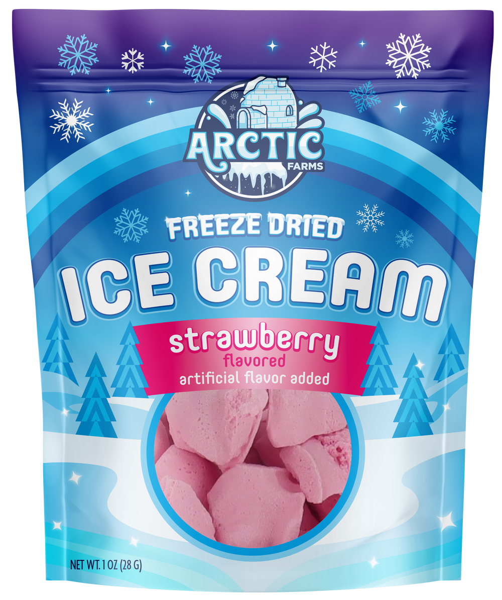 Freeze Dried Ice Cream That Does Not Melt (Bits) Strawberry