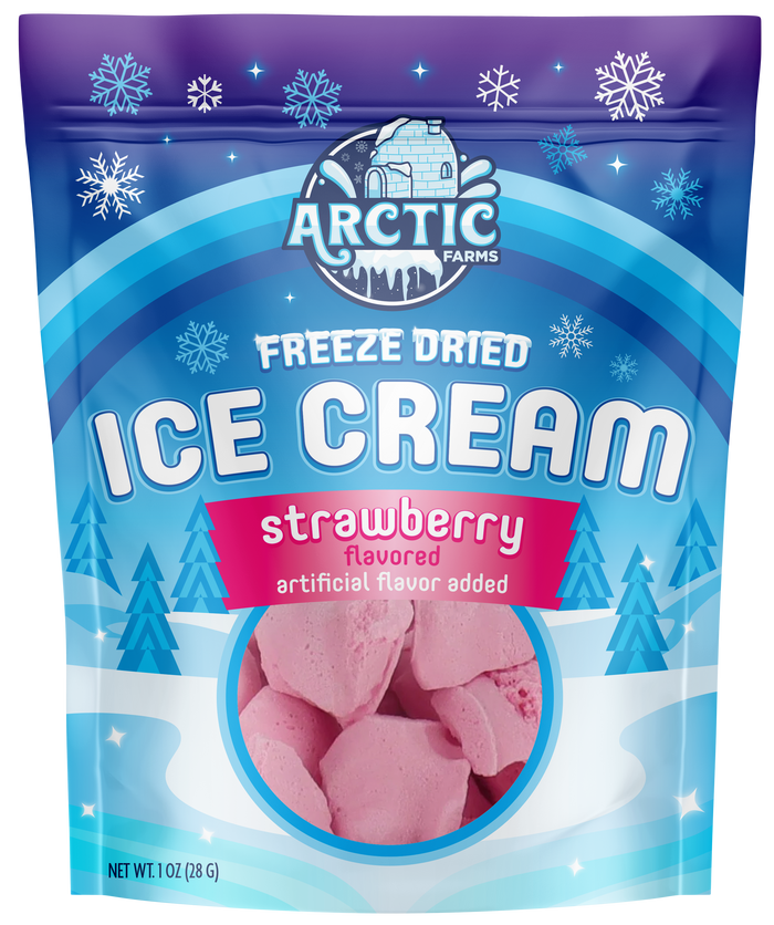 Freeze Dried Ice Cream That Does Not Melt (Bits) Strawberry