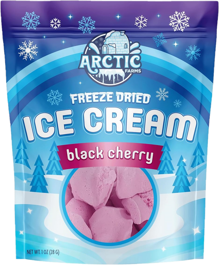 Freeze Dried Ice Cream That Does Not Melt (Bits) Black Cherry
