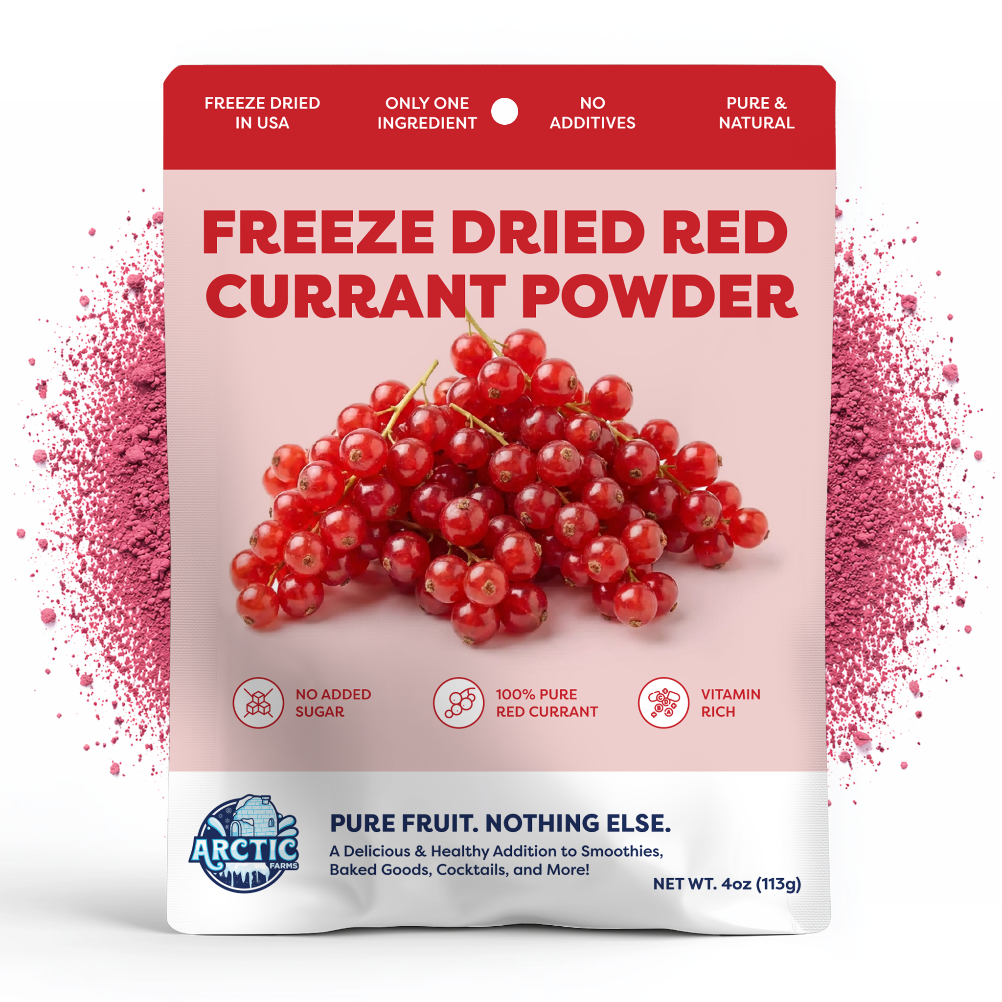 Freeze Dried Red Currant Powder