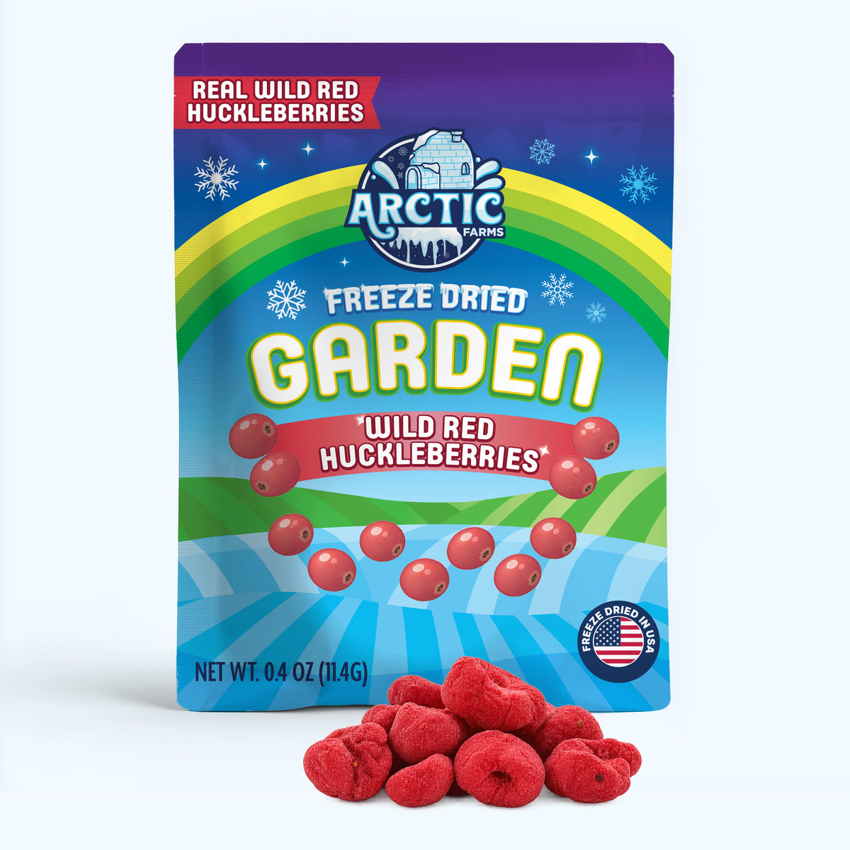 Freeze Dried Wild Red Huckleberries — Small — product image