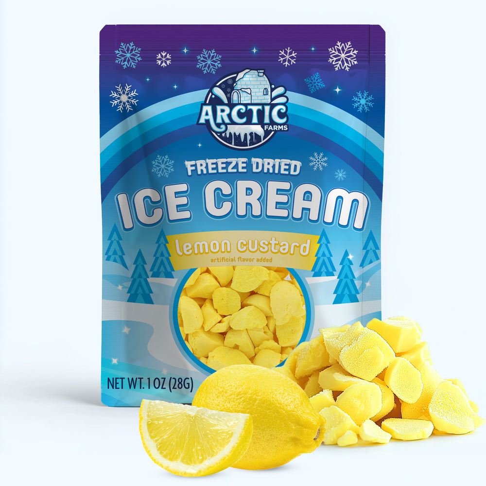 Freeze Dried Ice Cream That Does Not Melt (Bits) Lemon Custard