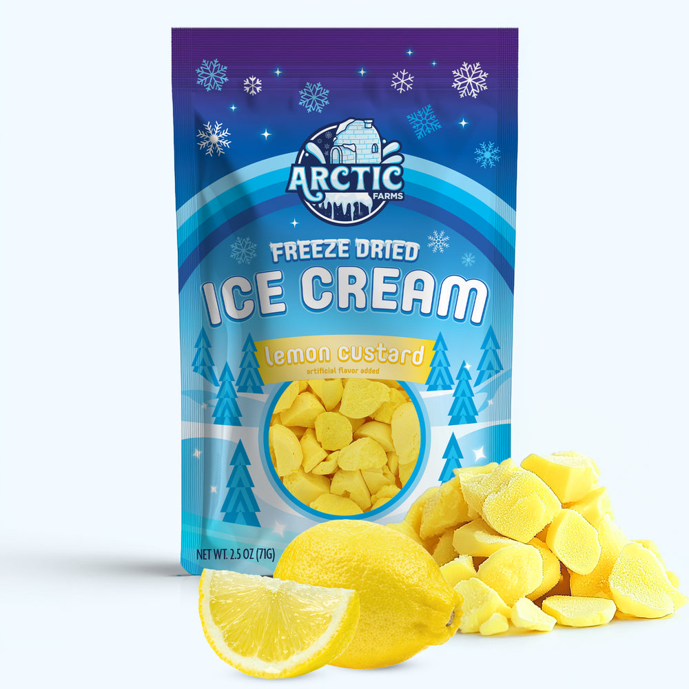 Freeze Dried Ice Cream That Does Not Melt (Bits) Lemon Custard