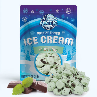 Freeze Dried Mint Chip Ice Cream