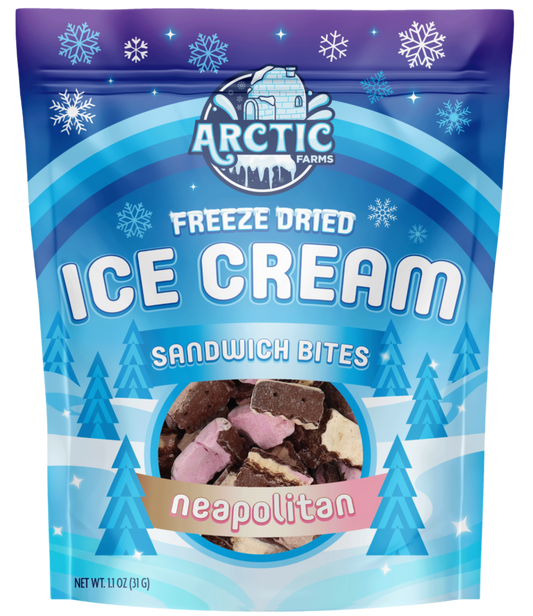 Freeze Dried Astronaut Ice Cream Sandwich Neapolitan Small