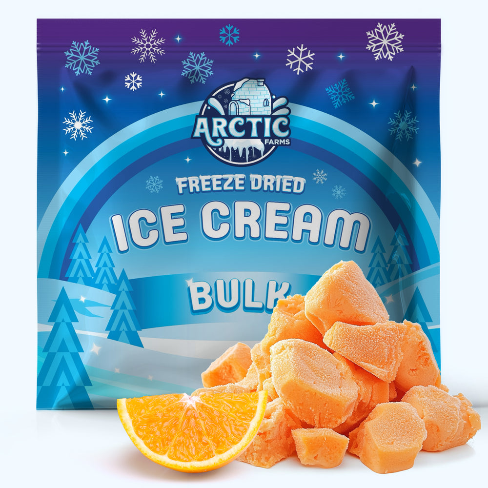 Freeze Dried Ice Cream That Does Not Melt (Bits) Orange