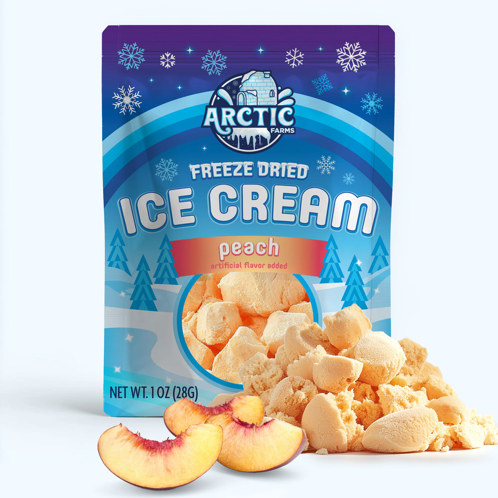 Freeze Dried Ice Cream That Does Not Melt (Bits) Peach