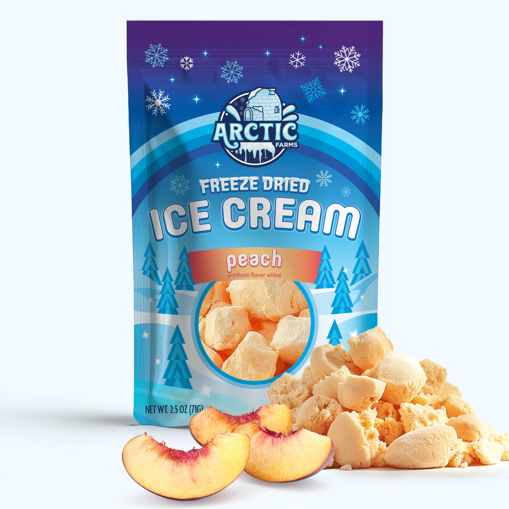 Freeze Dried Ice Cream That Does Not Melt (Bits) Peach