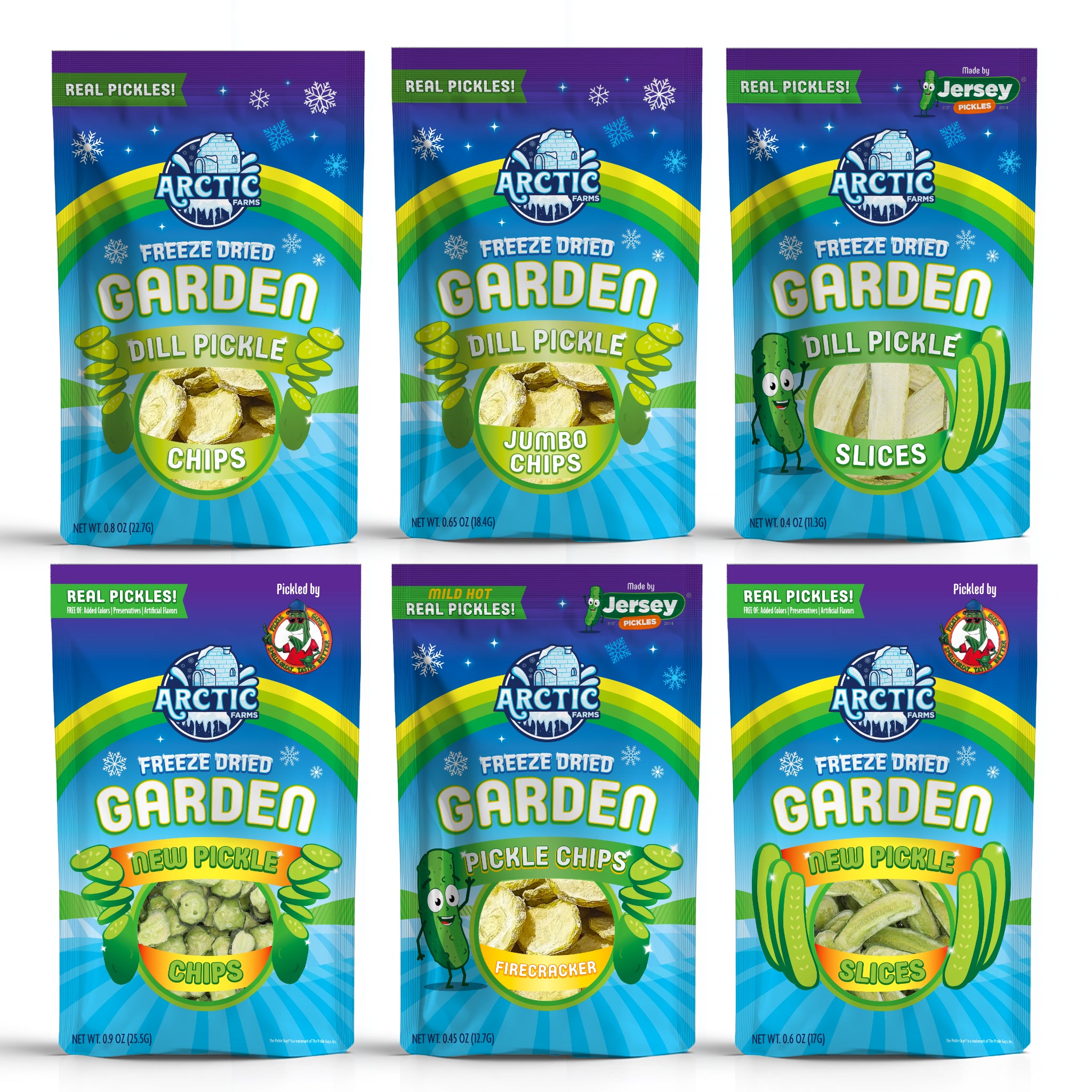 Freeze Dried Pickle Lovers Collection Bundle (6 Large Bags)