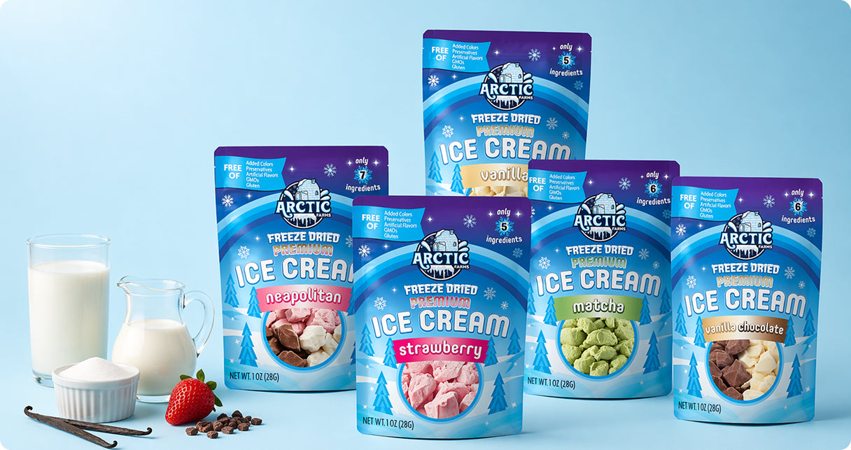 Premium Freeze-Dried Coffee Ice Cream