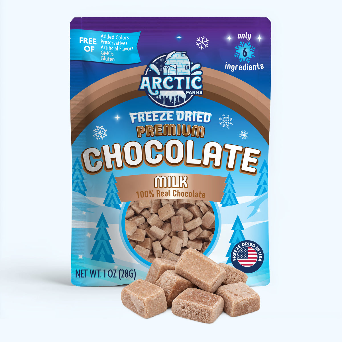 Freeze Dried Premium Belgian Milk Chocolate