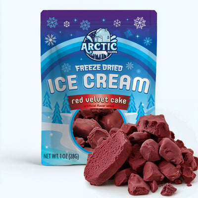 Freeze Dried Ice Cream That Does Not Melt (Bits) Red Velvet Cake — image 1 of 7