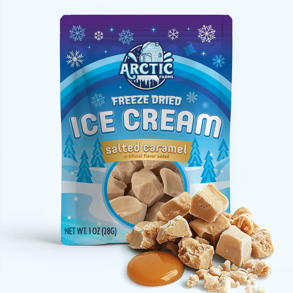 Freeze Dried Ice Cream That Does Not Melt (Bits) Salted Caramel