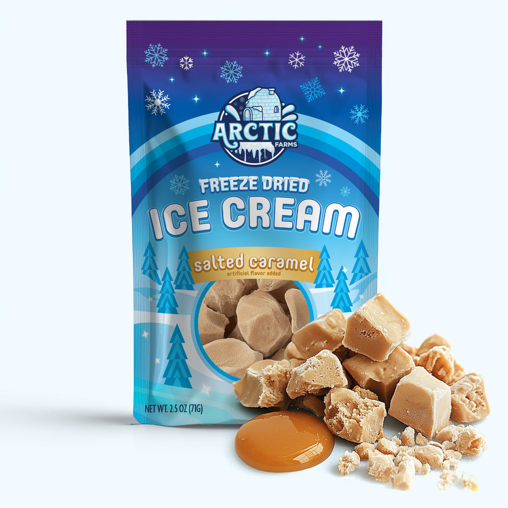 Freeze Dried Ice Cream That Does Not Melt (Bits) Salted Caramel