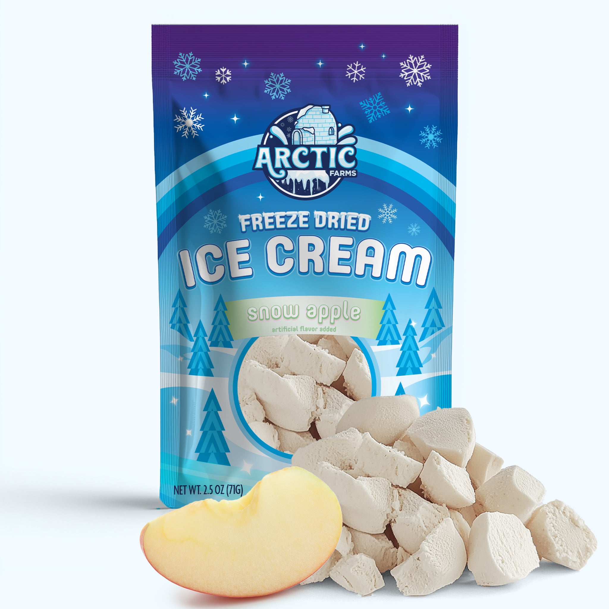 Freeze Dried Ice Cream That Does Not Melt (Bits) Snow Mountain Apple