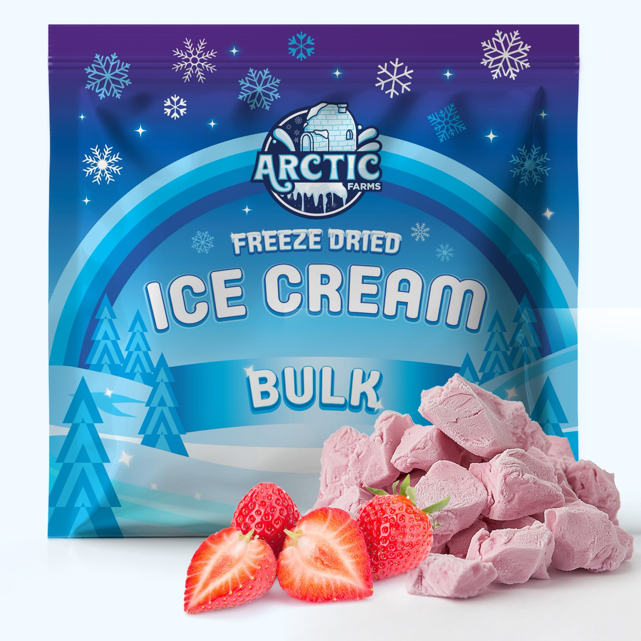 PREMIUM Freeze Dried Ice Cream * Only 5 Ingredients * Strawberry