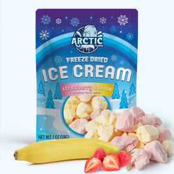 Freeze Dried Ice Cream That Does Not Melt (Bits) Strawberry Banana Mix