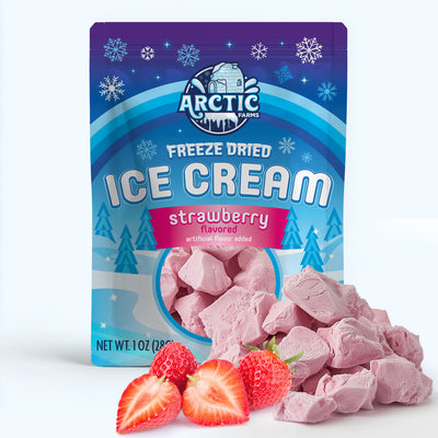 Freeze Dried Ice Cream That Does Not Melt (Bits) Strawberry — image 1 of 7
