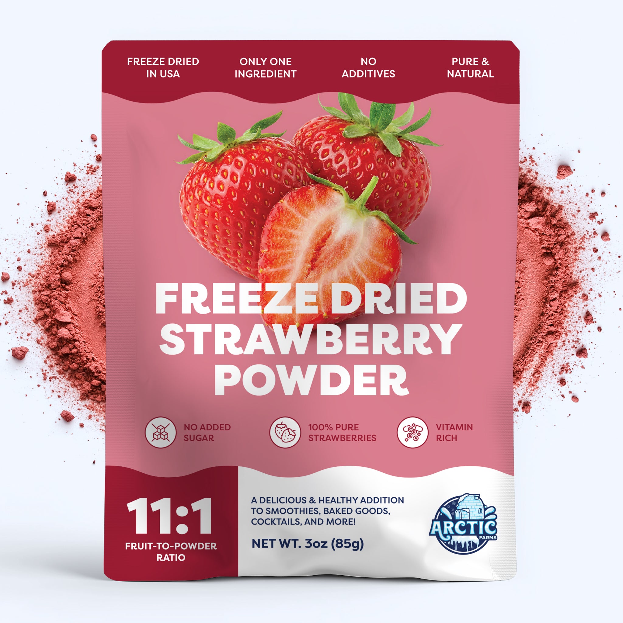 Freeze Dried Strawberry Powder